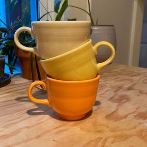 Set of 3 fiestaware cups